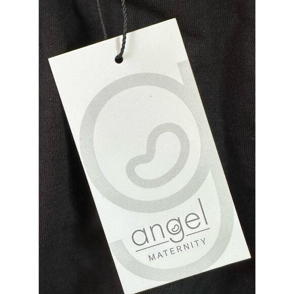 NWT Angel Maternity Tank Dress Size Large Women’s Black Snap Front - Picture 5 of 9
